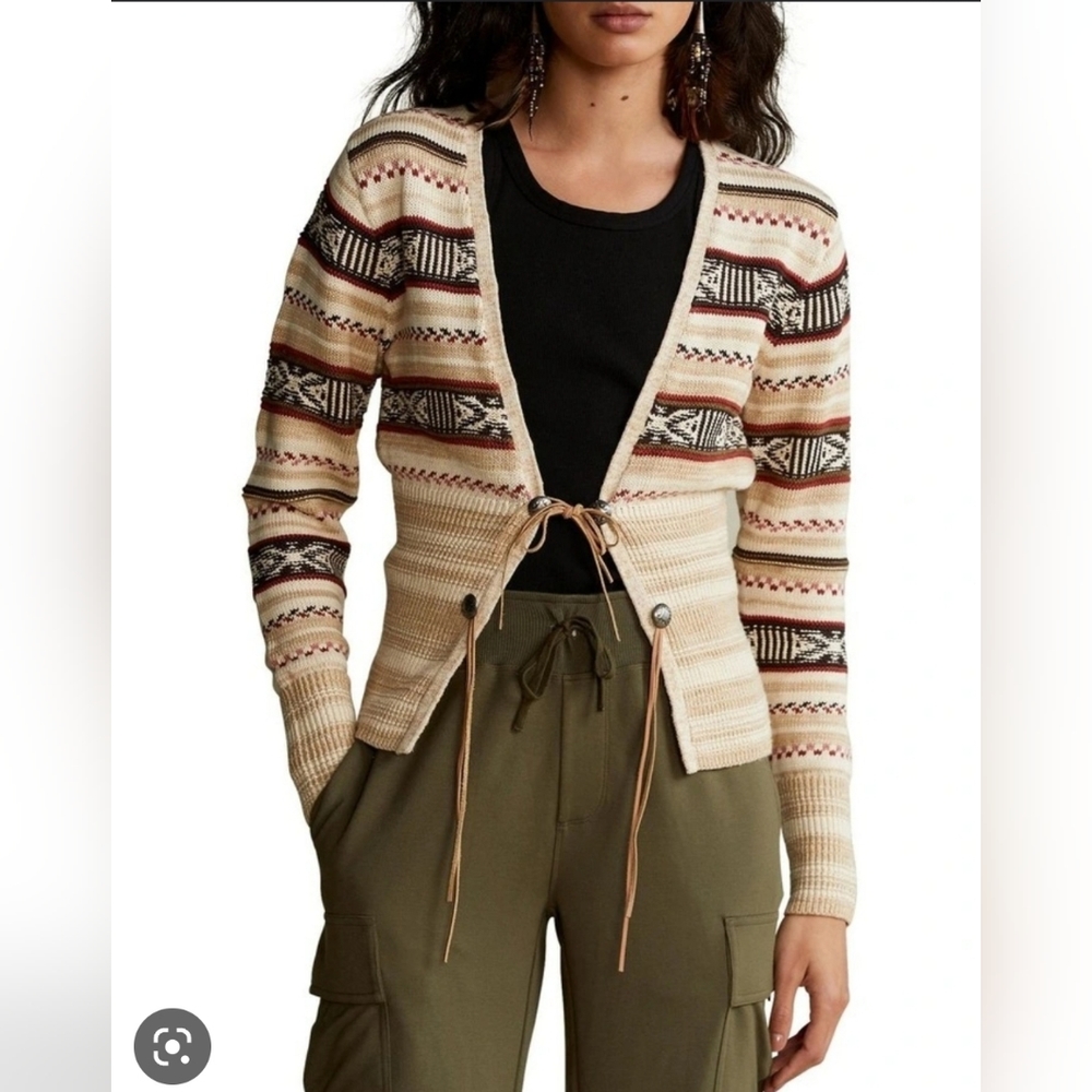 Polo Ralph Lauren tie- front western Cardigan